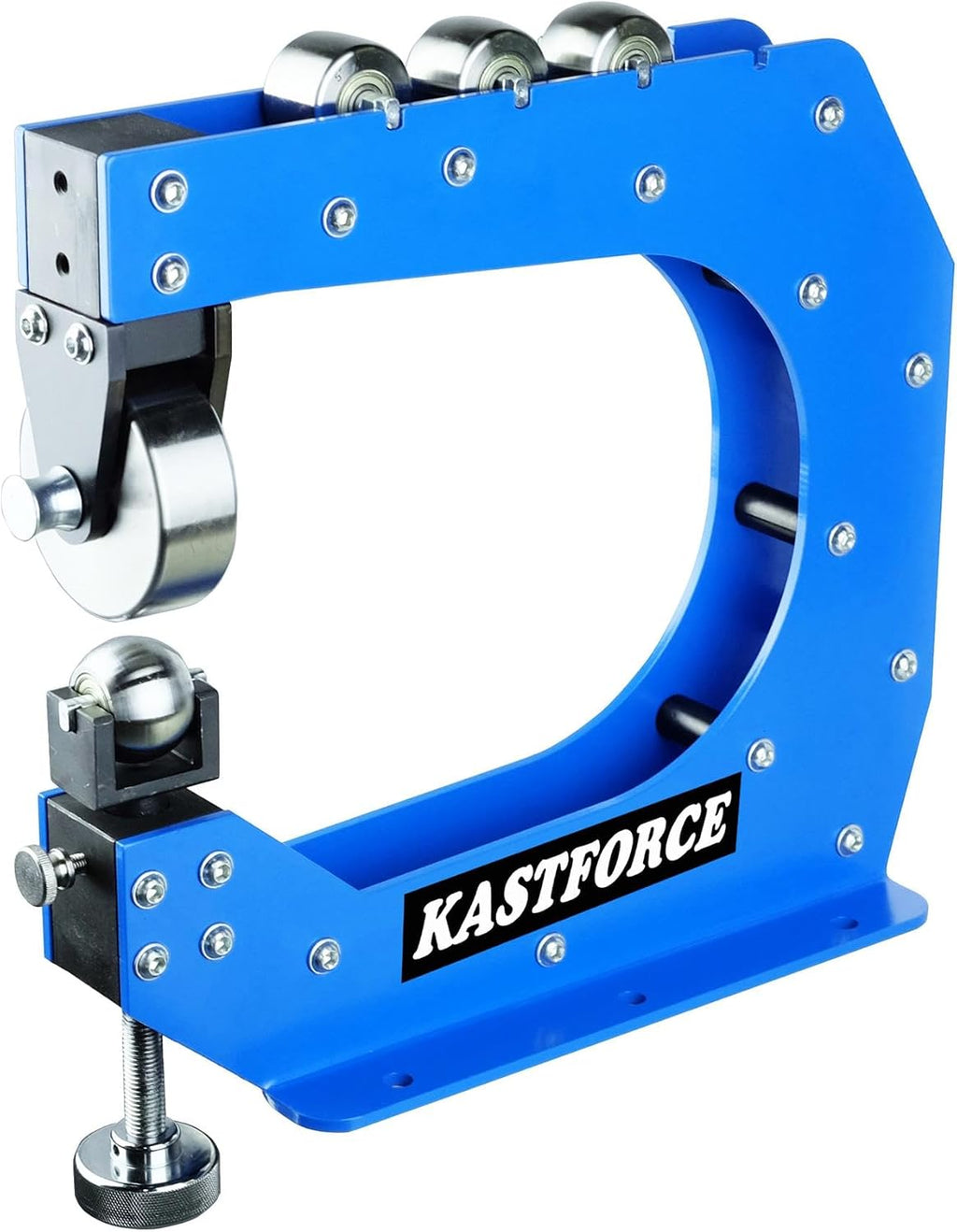 KF5018 Professional Benchtop English Wheel 12' 305mm | Throat Depth Forms up to 16 Ga 1.5mm Mild Steel, 4 Lower Die with Radius 1', 2', 3', 5', Hardness HRC35
