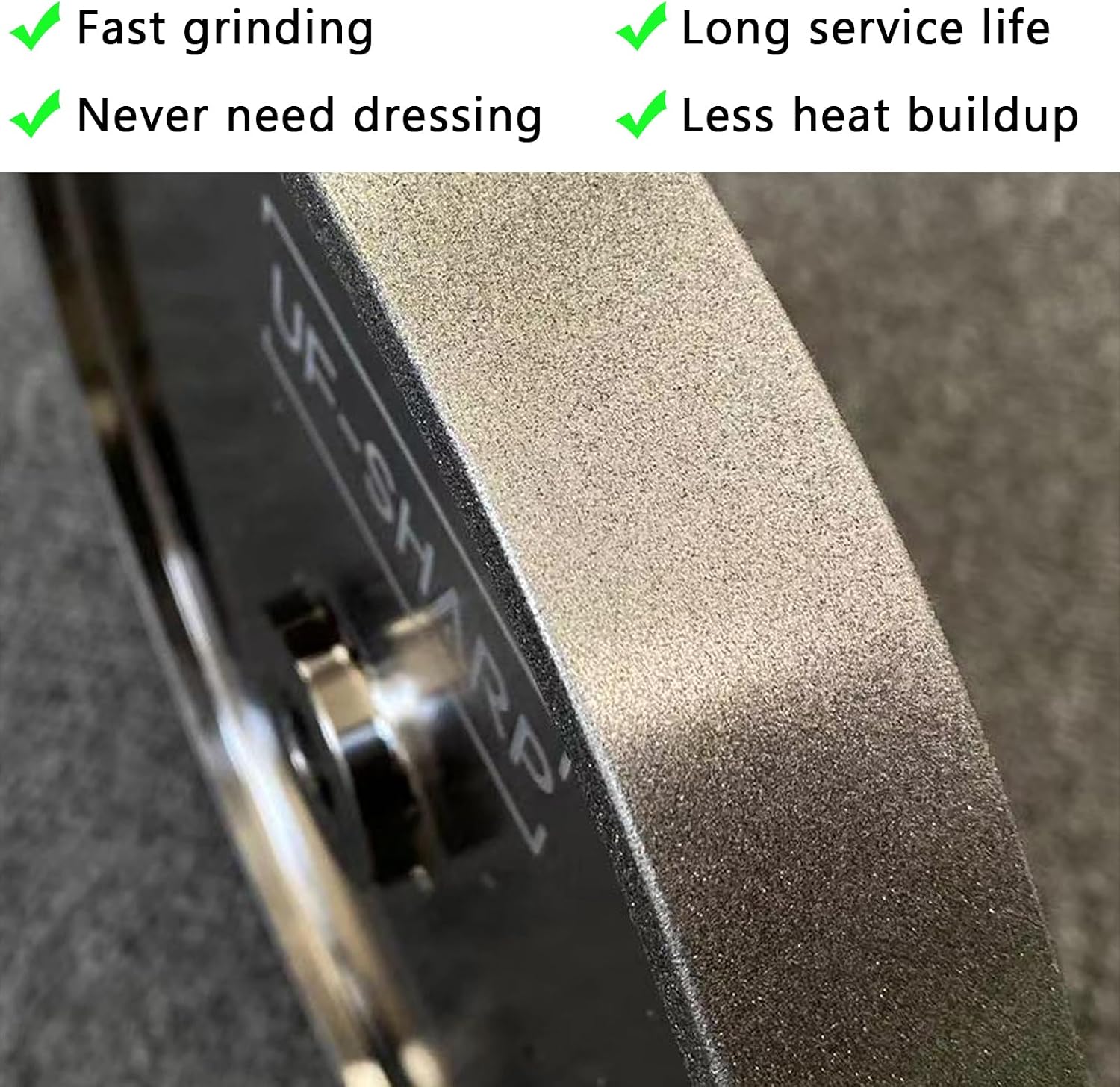 6 inch CBN Grinding Wheel 180 Grit, 6' Dia x 1' Wide x 1/2' Bore （Aluminum Body） for Sharpening High Speed Steel Tools、Woodturning Tools (6'x1')