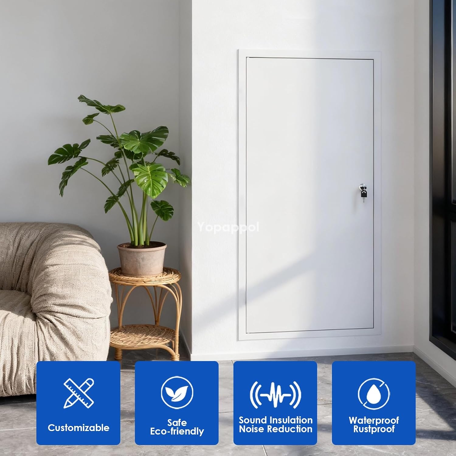 Paintable Access Panel Electrical Plumbing Inspection Door for Wall and Ceiling, Conceals Wires, Meters, Pipes, Aluminum Wall Hatch 36x61cm 61x61cm 81x102cm(32x36in/81x91cm)