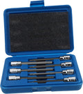 1 Set Single End Wrench Drill Spannerrque Wrenchol Stubby Plug Ratchet Wide Crowfoot Swiveliple Multi Screws Electric Screwdriver Ball Kit Hexagon Axle 45# Steel Silver