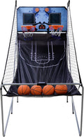 Nova Microdermabrasion Foldable Indoor Basketball Arcade Game Double Shot 2 Player W/ 4 Balls, Electronic Scoreboard and Inflation Pump