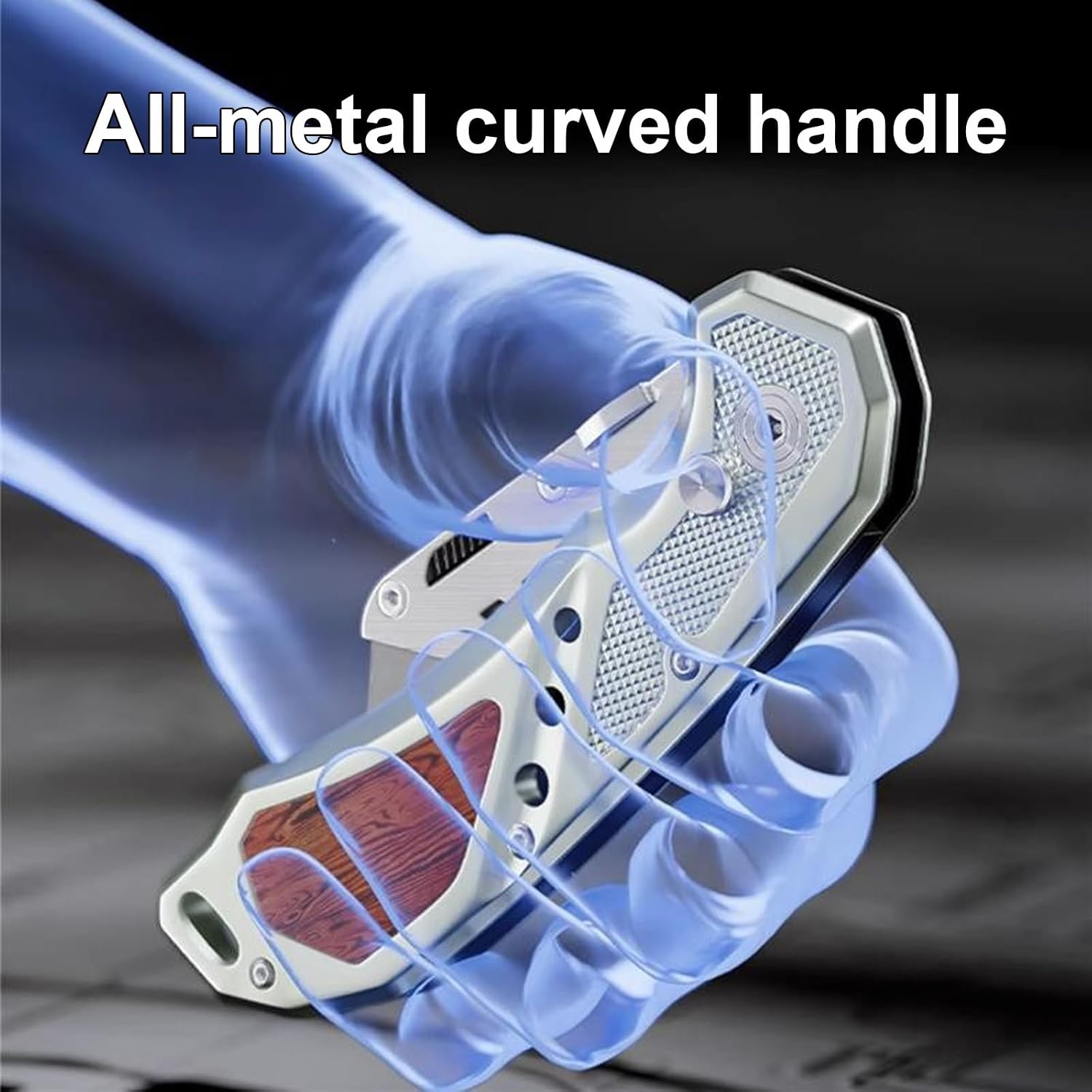 Box Cutter with Belt Clip, Heavy Duty Utility Knife for Cartons, Cardboard, Carpet and Leather, with Wood Handle and Extra 11 SK5 Blades(*2)