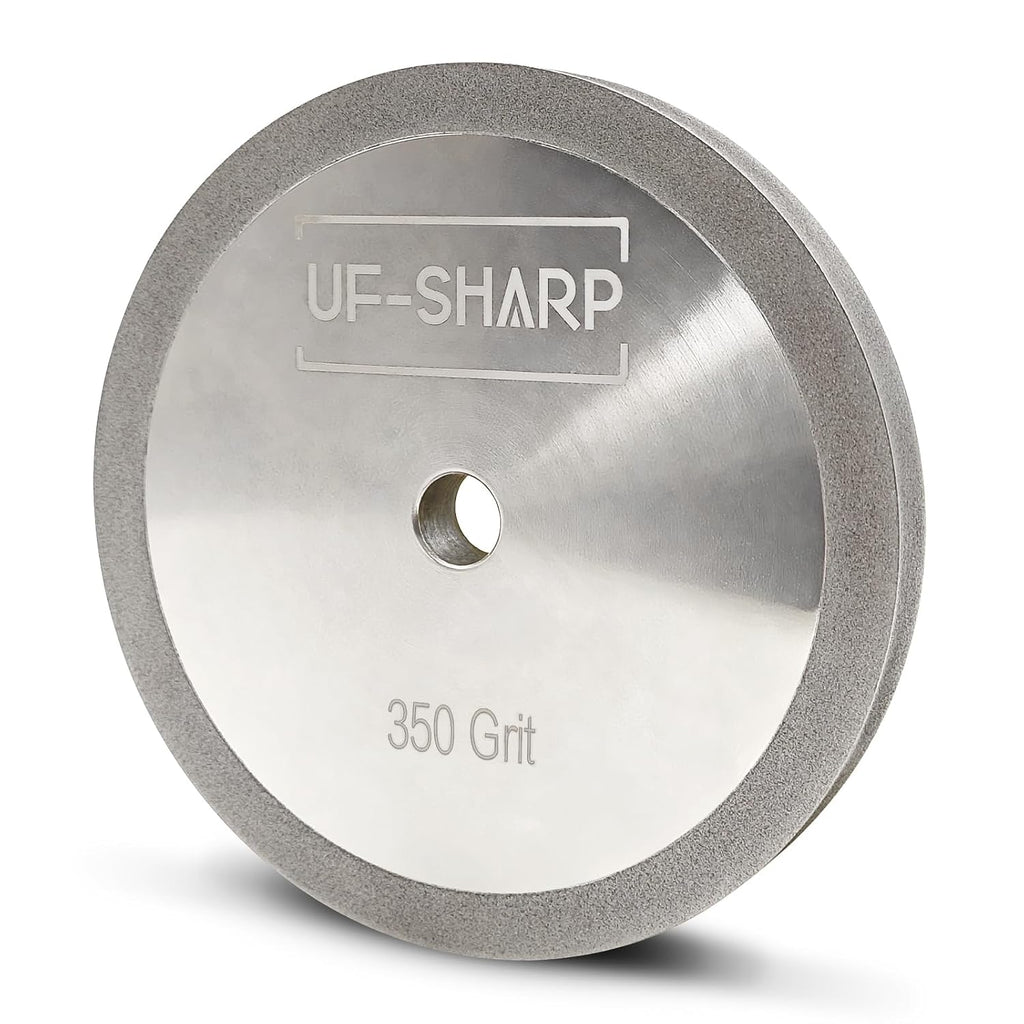 CBN Grinding Wheel for Twice as Sharp, 350 Grit, 5' Dia, 1/2' Thick, 1/2' Arbor