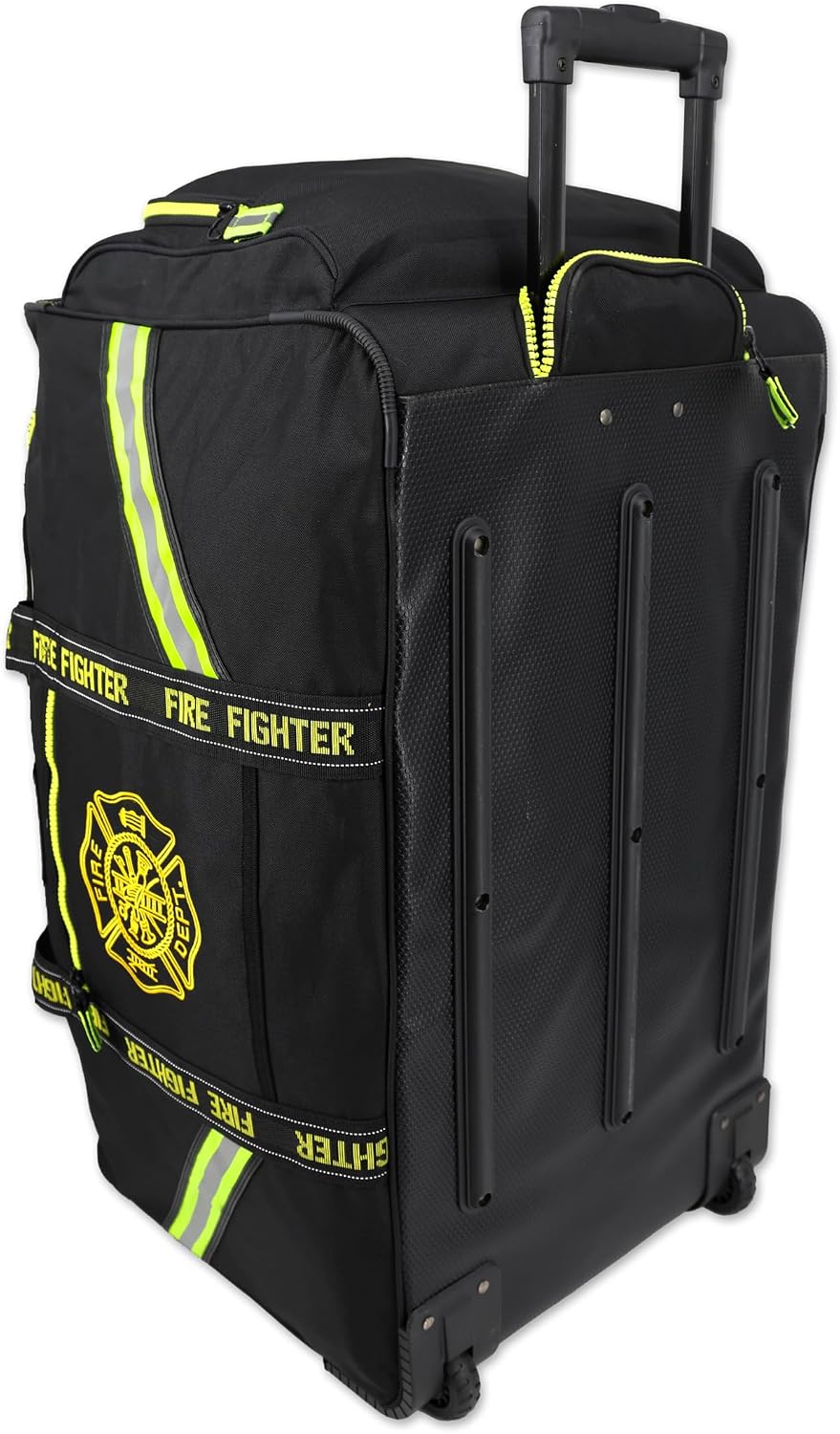 Lightning X Premium Rolling Firefighter Turnout Bunker Gear Bag w/Wheels, Retractable Handle, Fully Molded 3 Colors