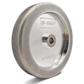 4 in 1 Plus CBN Grinding Wheel 8 inch, 1.5' Wide, 5/8' Arbor, 1/4' Radius for Sharpening Woodturning Tools、HSS Tools (600 Grit)