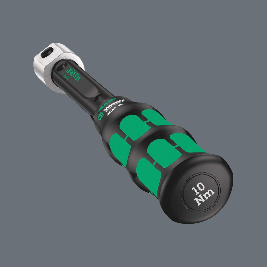 WERA 05075671001 Click-Torque XP 2 pre-Set Adjustable Torque Wrench for Insert Tools, 10-50 Nm, 10 Nm, 9x12 x 10.0 Nm x 10-50 Nm