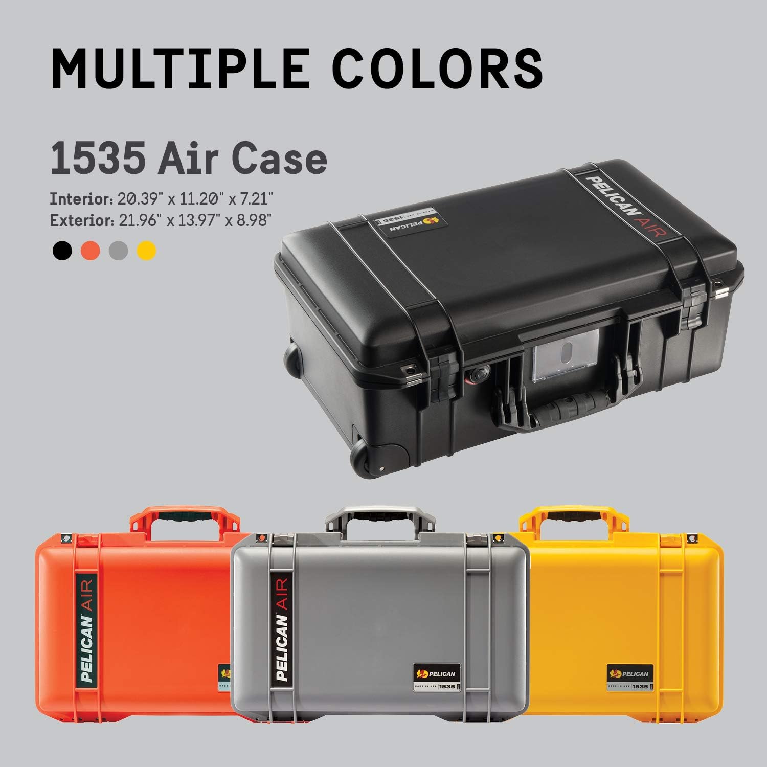 Pelican Air 1535 Case With Foam (Black)