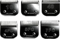 10 Blades Dog Grooming Blades Compatible with Andis/Oster A5/Wahl KM-10 Series Dog Clippers,Detachable Clipper Replacement Blade (6PCS Black-#10+30+40+4FC+5FC+7FC)