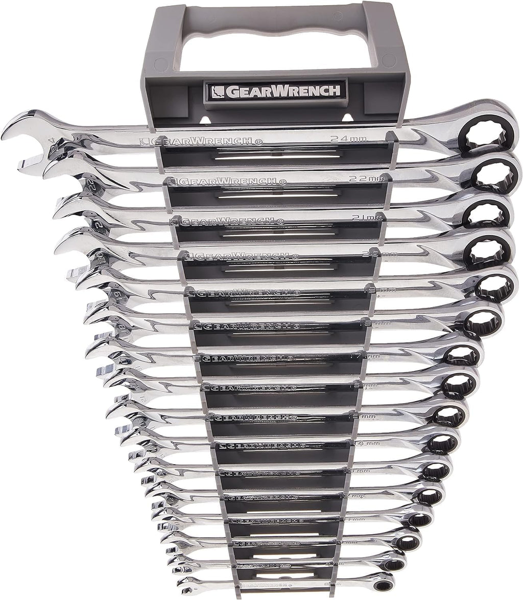 GEARWRENCH XL Ratcheting Combination Metric Wrench Set 16 Pc., 12 Point - 85099