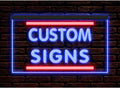 270070 Your Text Personalized Custom Neon Sign For Home Bar Shop Restaurant Cafe LED Night Light illuminated Display (21.5' X 12', Blue & Red)