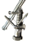 New Versatile Pack of (2500) 1/4x1' Hex Lag Screws - Hot Dip Galvanized Multi-Purpose Comprehensive Hardware Fastener Assortment Kit TRINNM04362