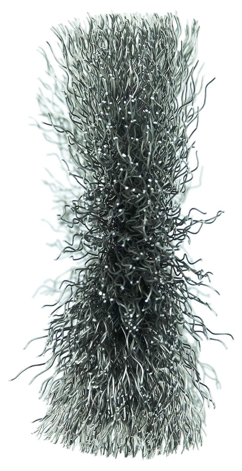 Weiler 15553 3' Crimped Wire Wheel, .0104' Steel Fill, 1/2' Arbor Hole, Made in The USA (Pack of 10)