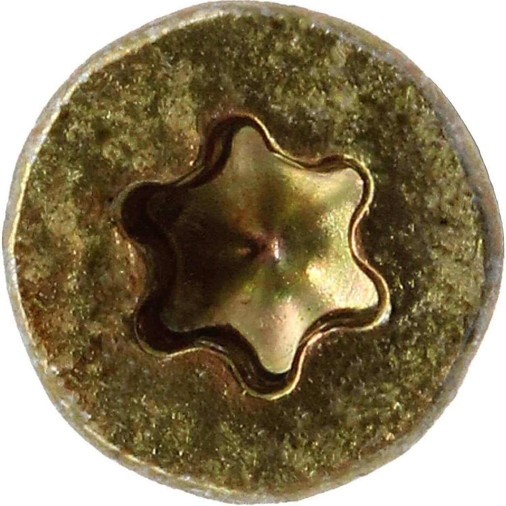 Jake Sales #8 x 1-1/4' Gold Star Wood Screw Torx/Star Drive Flat Head (CASE of 9-5 Pound Boxes). Approx. Qty 10,395 Screw Count.