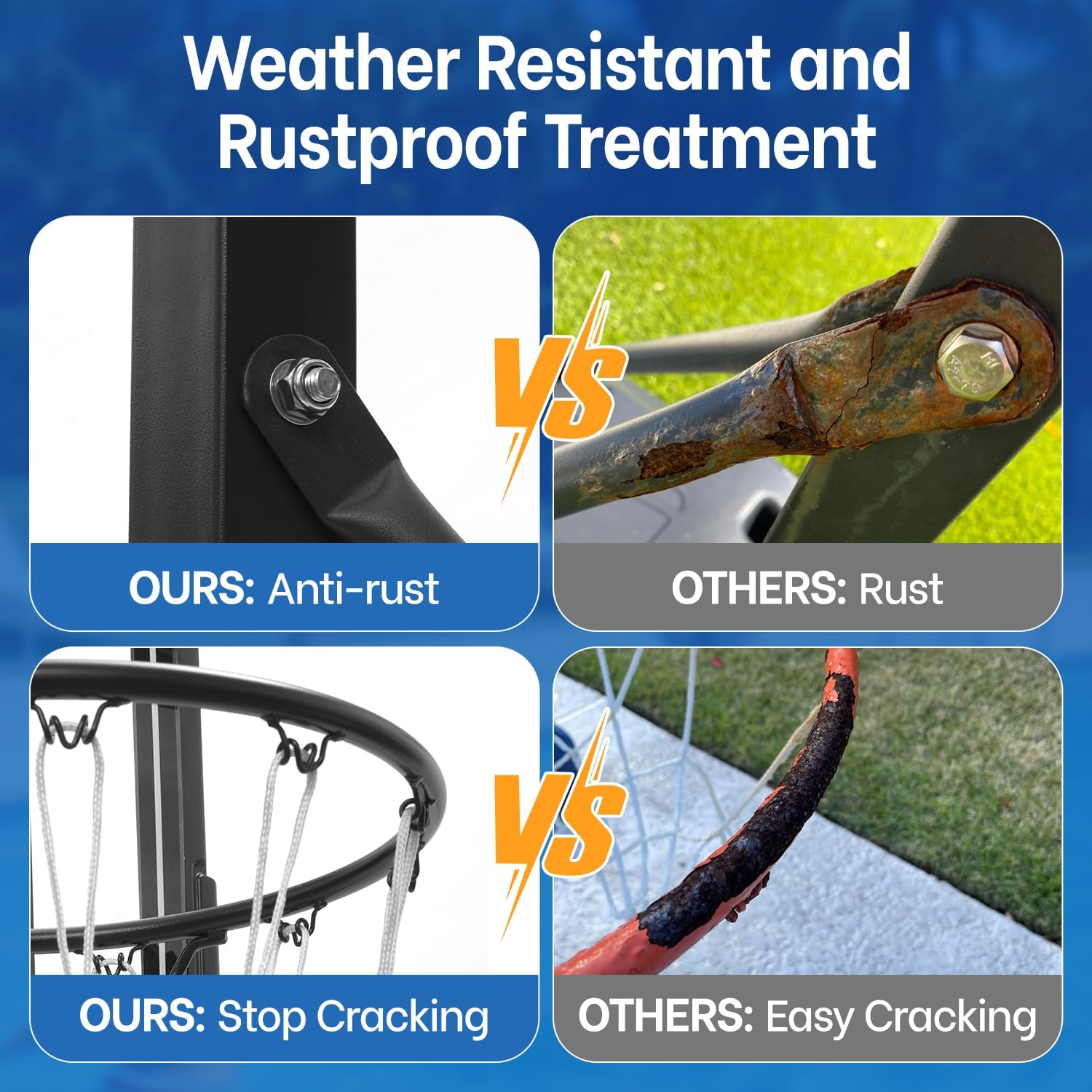 Pool Basketball Hoop Poolside Height Adjustable Portable Basketball Hoop for Pool with Shatterproof Backboard and Weather-Resistant Steel Screws/Brackets, Includes Ball and Air Pump