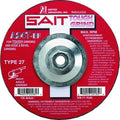 United Abrasives-SAIT 20195 A24T Tough Grind Grinding Wheel 9' x 1/4' x 5/8-11' (Type 27/Depressed Center), 10-Pack