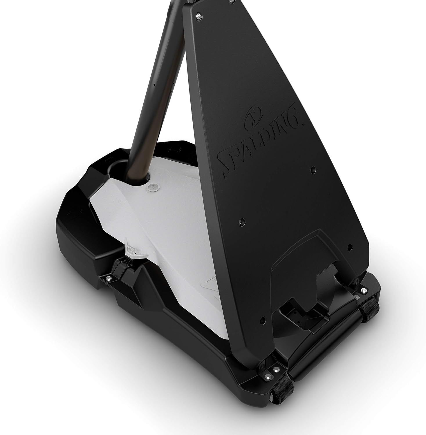 Spalding Ultimate Hybrid Portable Basketball Hoop | Adjustable Height from 7.5' to 10' in Infinite Increments | Arena Slam Breakaway Rim