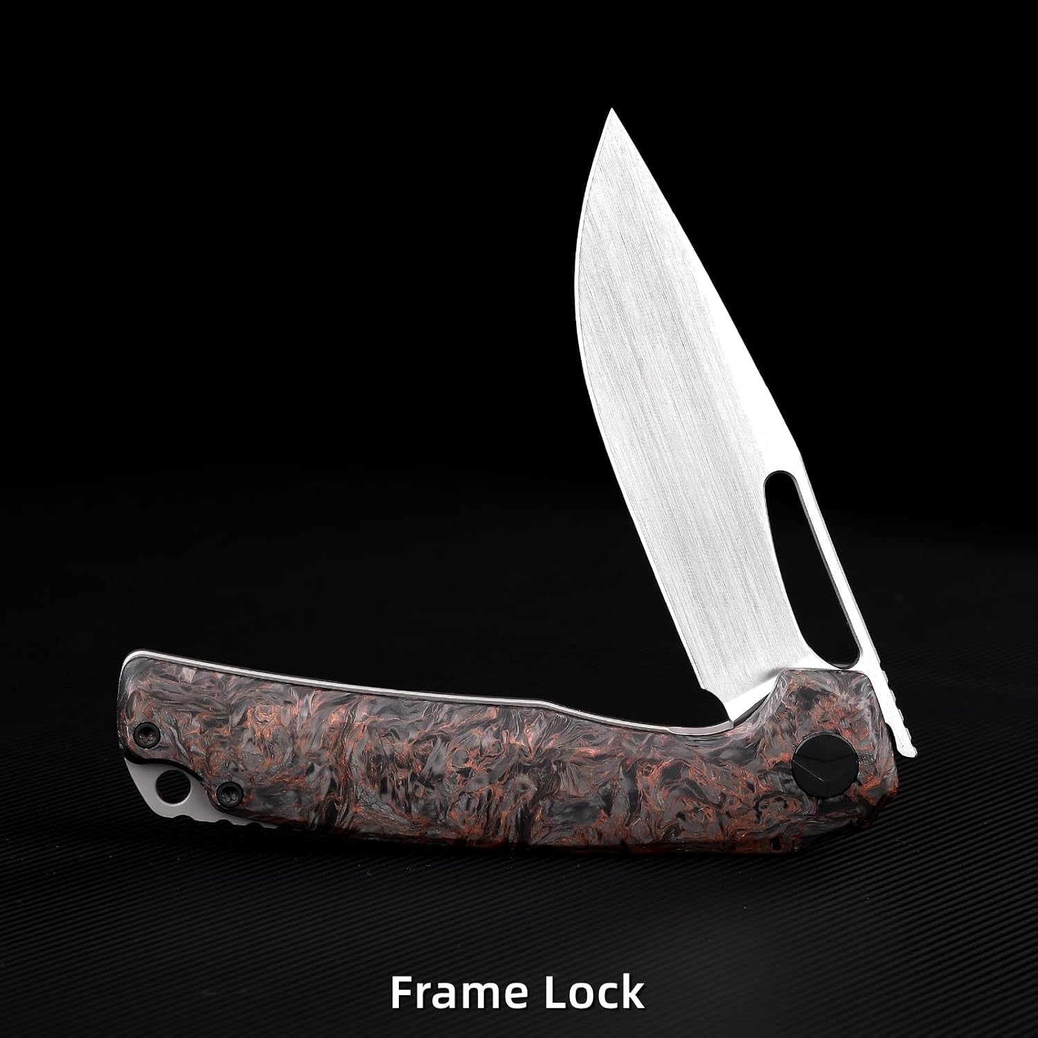 Pocket Knife, 3.5' M390 Blade Folding Knife Hunting Knife Survival Knife with Pocket Clip, EDC Knives for Hunting Camping Survival Outdoor Fishing Hiking (Copper&Grey)