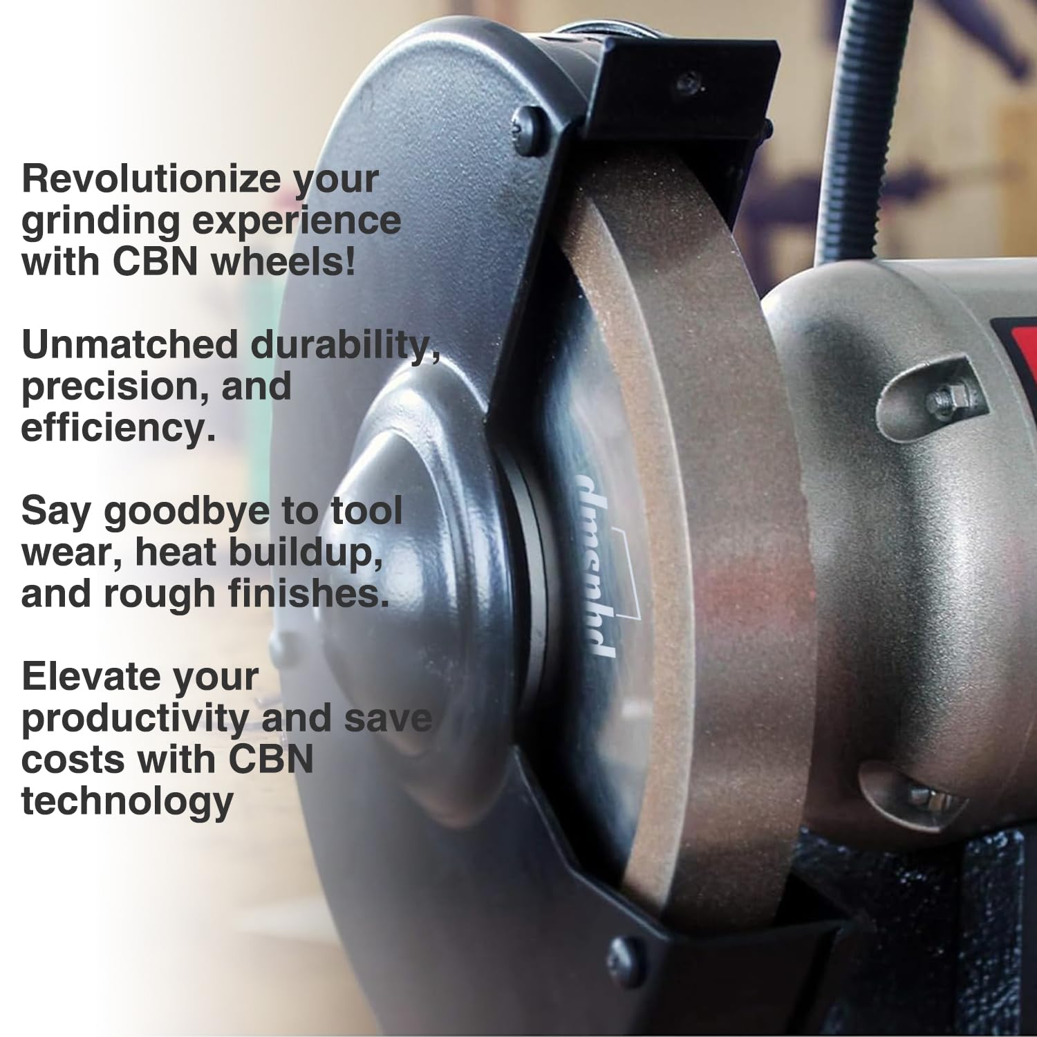 10 inch CBN Grinding Wheel 400 Grit, 2' Wide x 12mm Bore, for Tormek T-8 Sharpening System、 High-Speed Steel Tool (400 Grit)