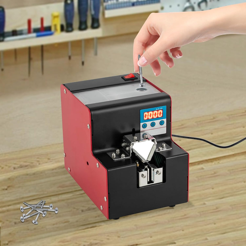 Automatic Screw Feeder,Screw Arranging Machine with Counting Function,Track Width and Brush Height Adjustable Screw Feeder for Electronics, Plastics, Electrical Appliances