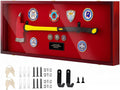 Silipull 44.5'' Firefighter Fireman Axe Display Case Wooden Wall Mount Storage Display Rack with Hanger Stand Lock W/ 98% UV Protection Acrylic Clear Door for Retired Firefighter Collector Memorabilia