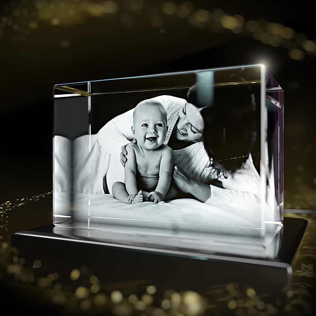 STRONGUS Personalized 3D Crystal Photo Gift for Dad – Custom Engraved Picture in Premium Optical Crystal – Personalized Keepsake for Dad, Grandpa, Husband, Father, Papa – Custom Photo Memorial Gift – Made in USA(XXXL)