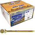 Jake Sales #8 x 2 1/2' Gold Star Wood Screw Torx/Star Drive Flat Head - Multipurpose Screws (Full Box - 2500 Count)