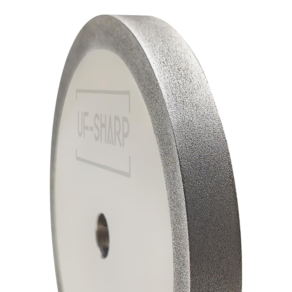 CBN Grinding Wheel for Twice as Sharp, 350 Grit, 5' Dia, 1/2' Thick, 1/2' Arbor