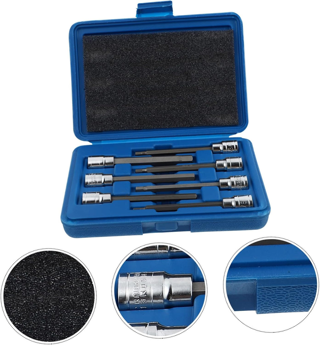 1 Set Single End Wrench Drill Spannerrque Wrenchol Stubby Plug Ratchet Wide Crowfoot Swiveliple Multi Screws Electric Screwdriver Ball Kit Hexagon Axle 45# Steel Silver