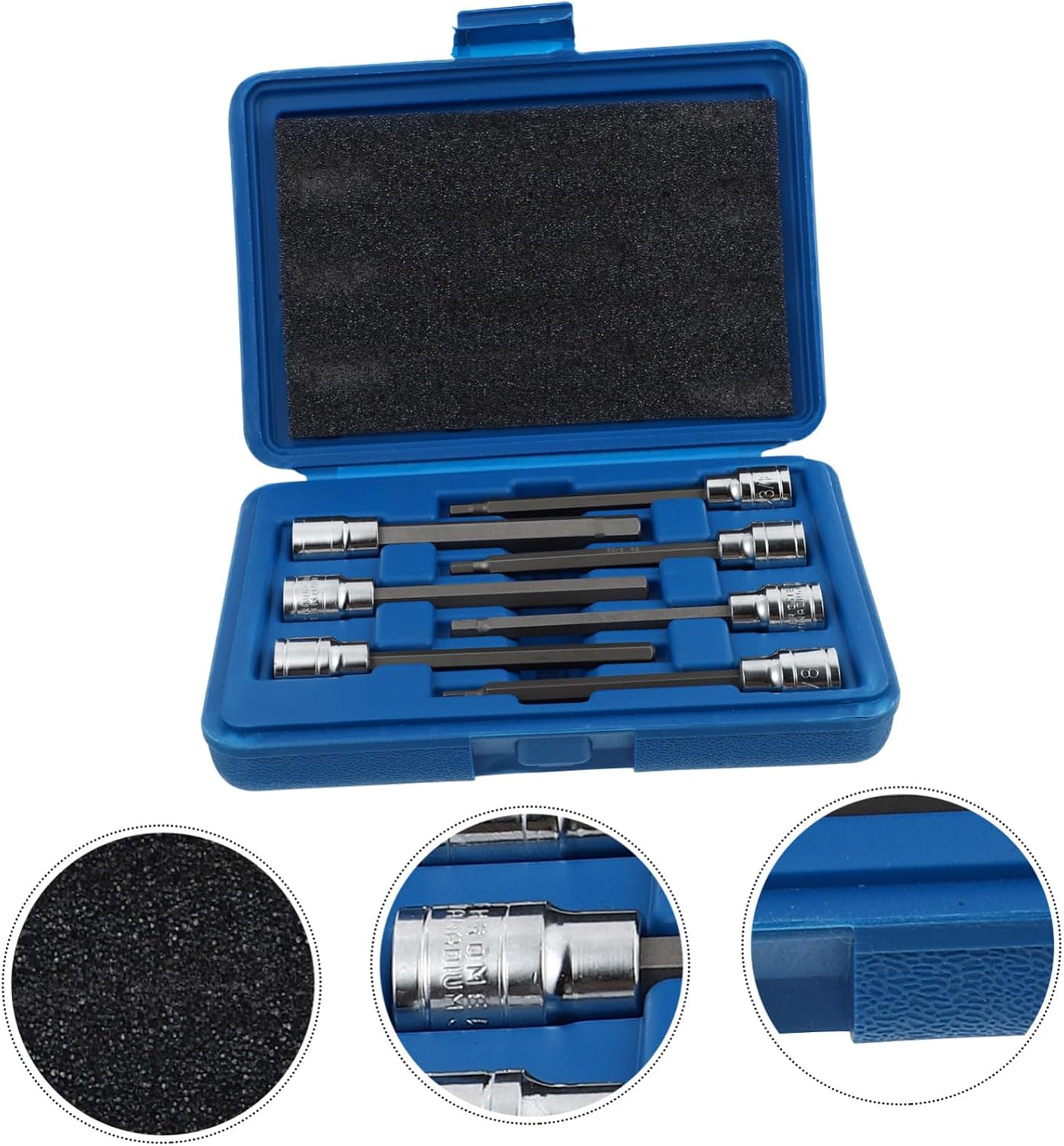 1 Set Single End Wrench Drill Spannerrque Wrenchol Stubby Plug Ratchet Wide Crowfoot Swiveliple Multi Screws Electric Screwdriver Ball Kit Hexagon Axle 45# Steel Silver