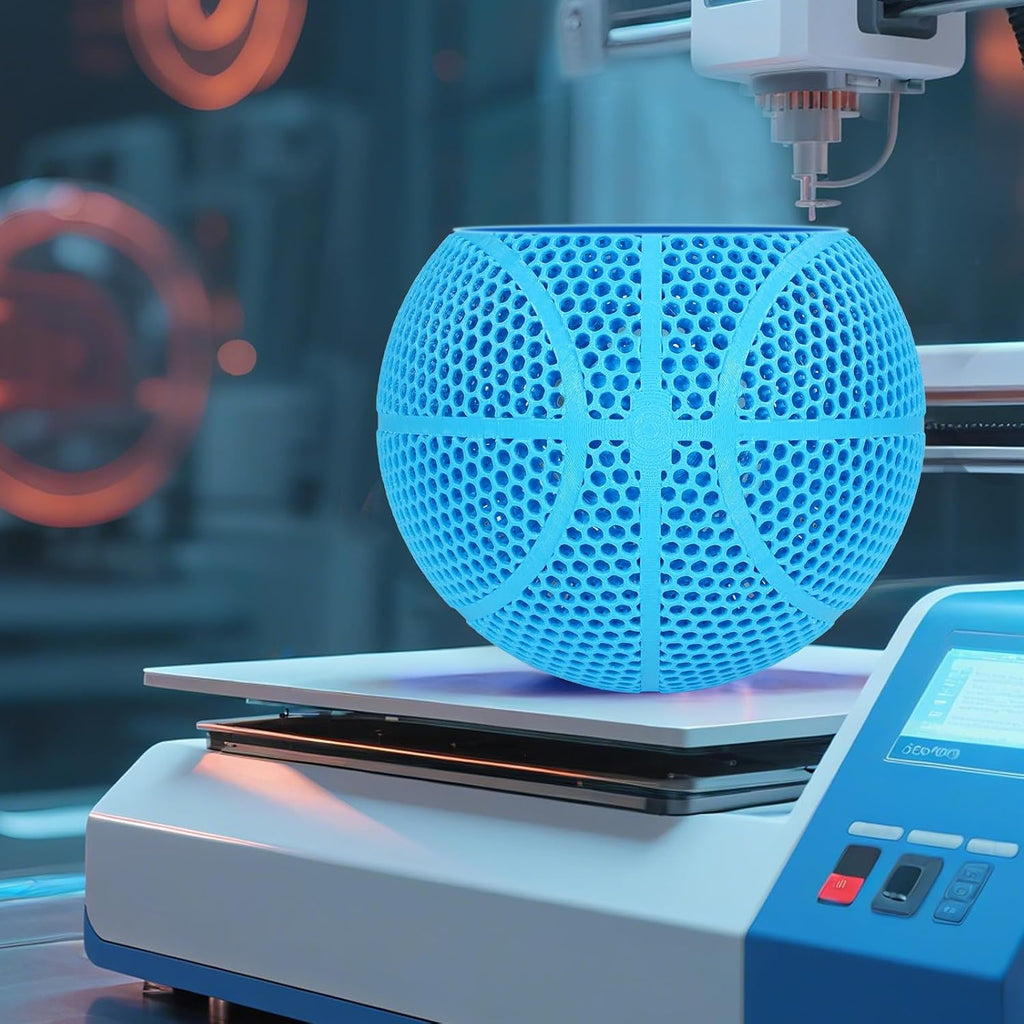 3D Printed Basketball-Airless Basketball,Ultra - Quiet & No Pump Needed,High Bounce,Official Size7,Indoor, Gym & Outdoor Use