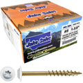 #8 x 1-5/8' Bronze Star Exterior Coated Modified White Truss Head - Cabinet Wood Screw Torx/Star Drive Head - Exterior Coated Torx/Star Drive Wood Screws ~ 2520 Screw Count
