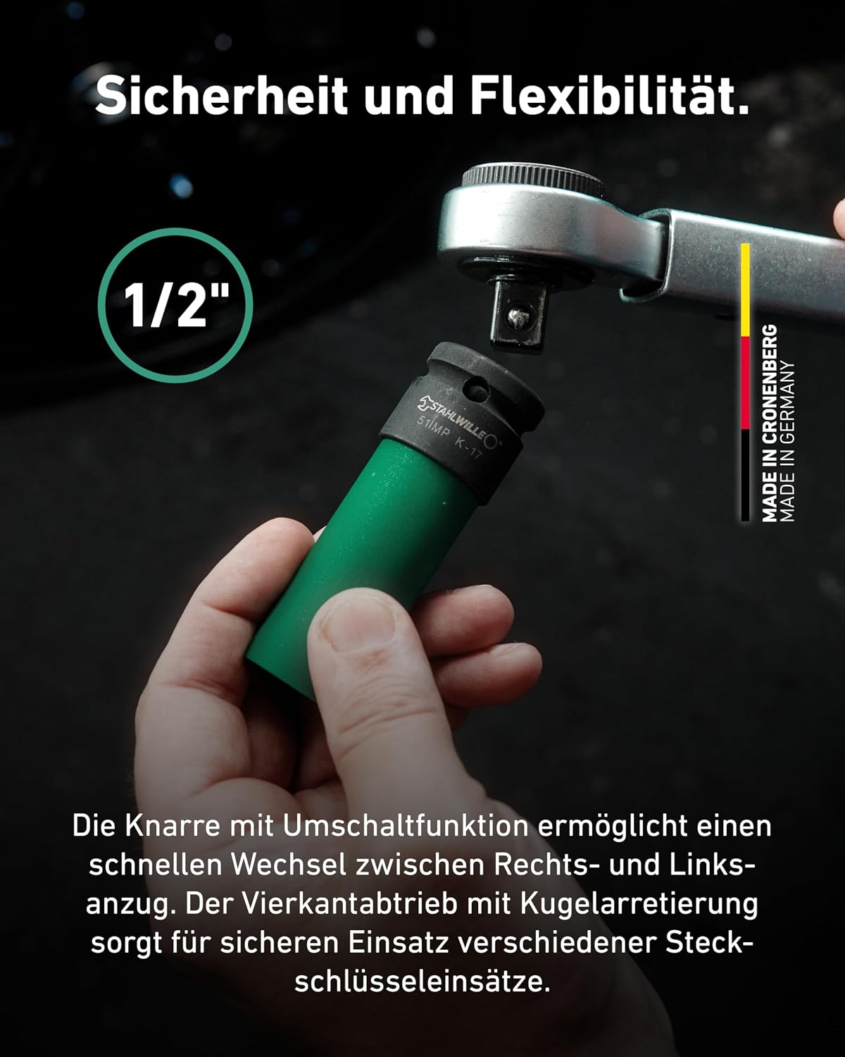 STAHLWILLE 750NR/200 Torque Wrench 40-200 N·m with 1/2 Inch Reversible Ratchet with Certificate Made in Germany