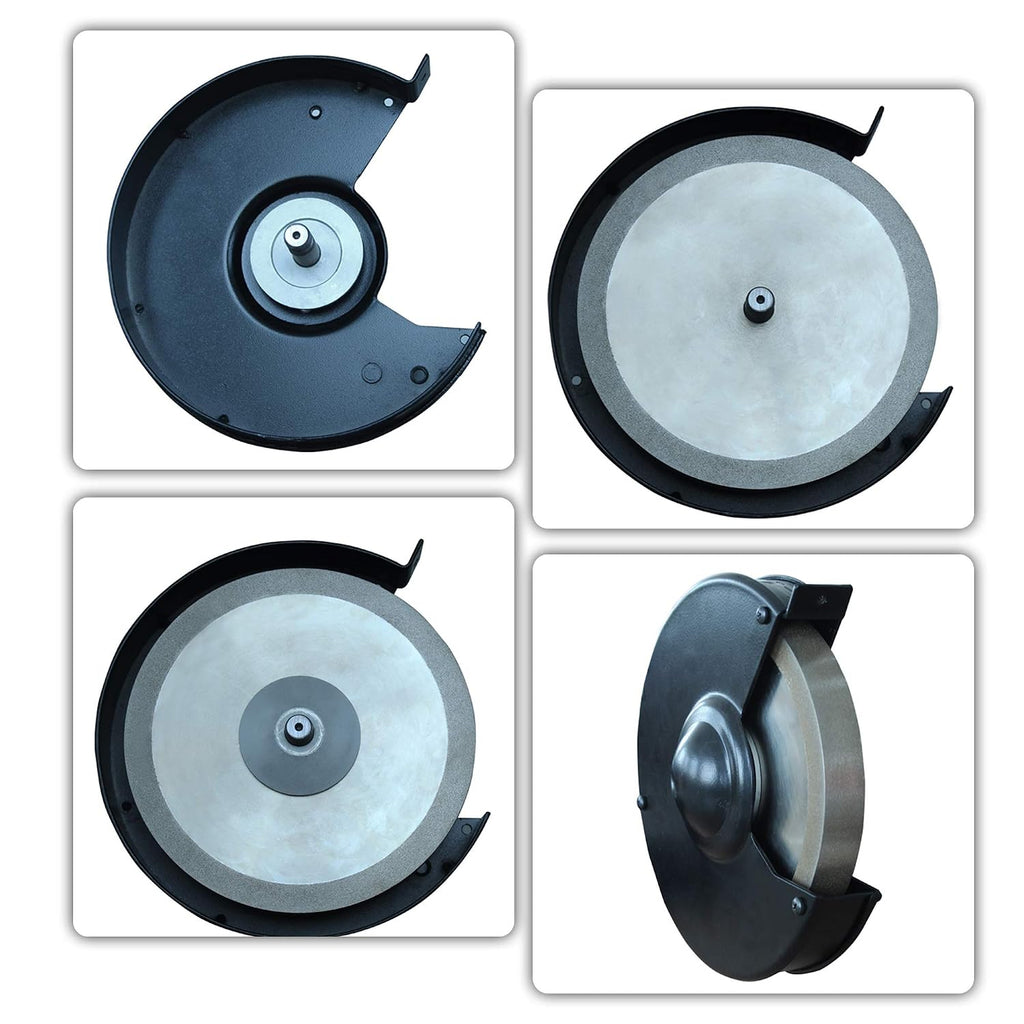 BUCKTOOL 80 Grit 8 Inch CBN Grinding Wheel, 1' Wide, 5/8' Arbor Cubic Boron Nitride Sharpening Wheel for Sharpening Wood-Turning Tools, Chisels, Hardcore and More