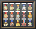 Medals Framed - Medal Display Box - 3D Medal Box Photo Frame Marathon Medal Display Stand, Handwritten Label to Record Event Information, Triathlon, Football Gymnastics, All Sports Medals Badges