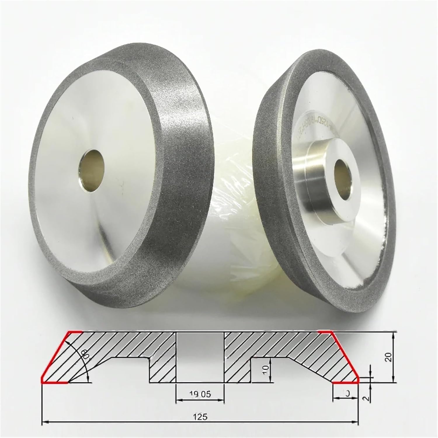 1pc CBN Grinding Wheel MR-X3 X1 Diamond 78mm MR-13B MR-20G MR-13D HSS Tungsten Grinder CBN230 SDC230 Drill Bit Sharpener(CBN230,MR-13B)