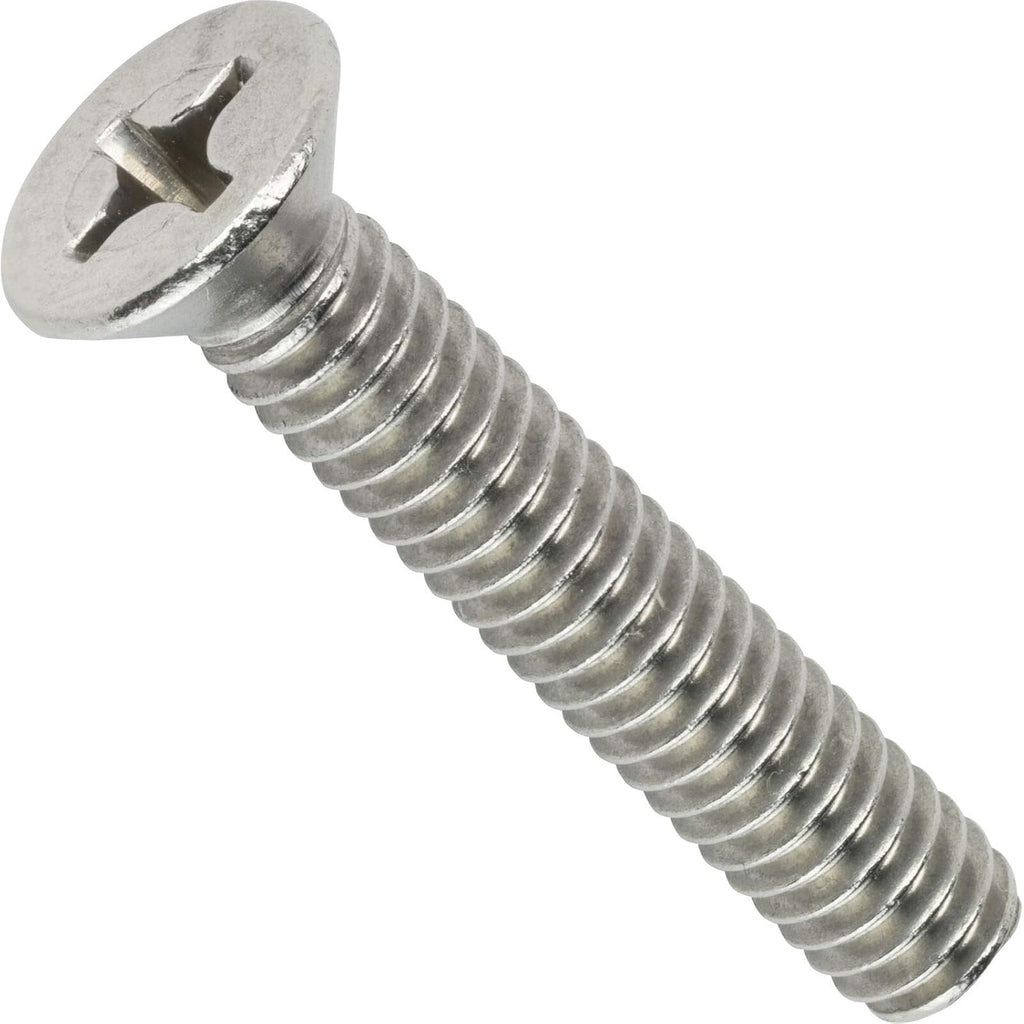 12-24x2' Flat Head Machine Screws Stainless Steel 18-8 Qty 500 Screws Set Fasteners