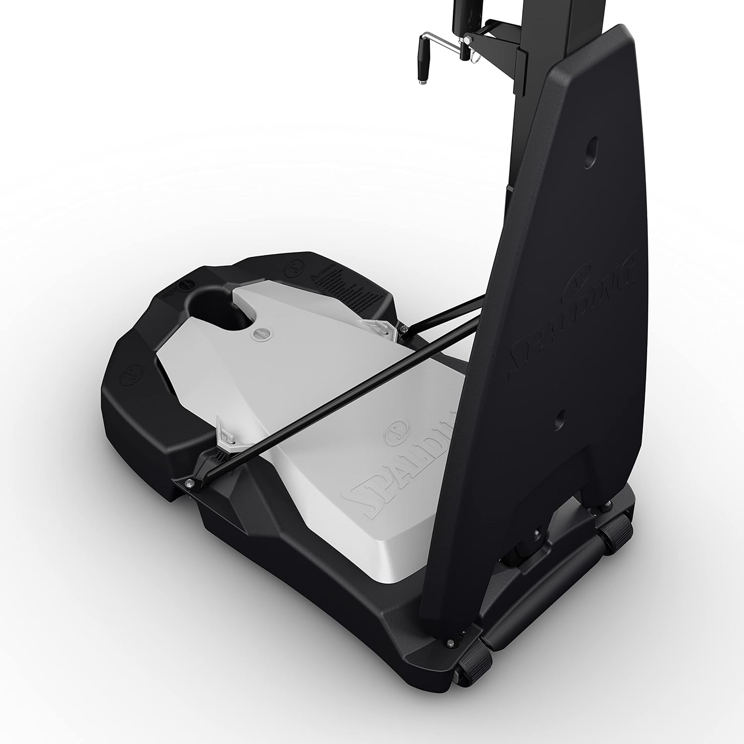 Spalding Ultimate Hybrid Portable Basketball Hoop | Adjustable Height from 7.5' to 10' in Infinite Increments | Arena Slam Breakaway Rim