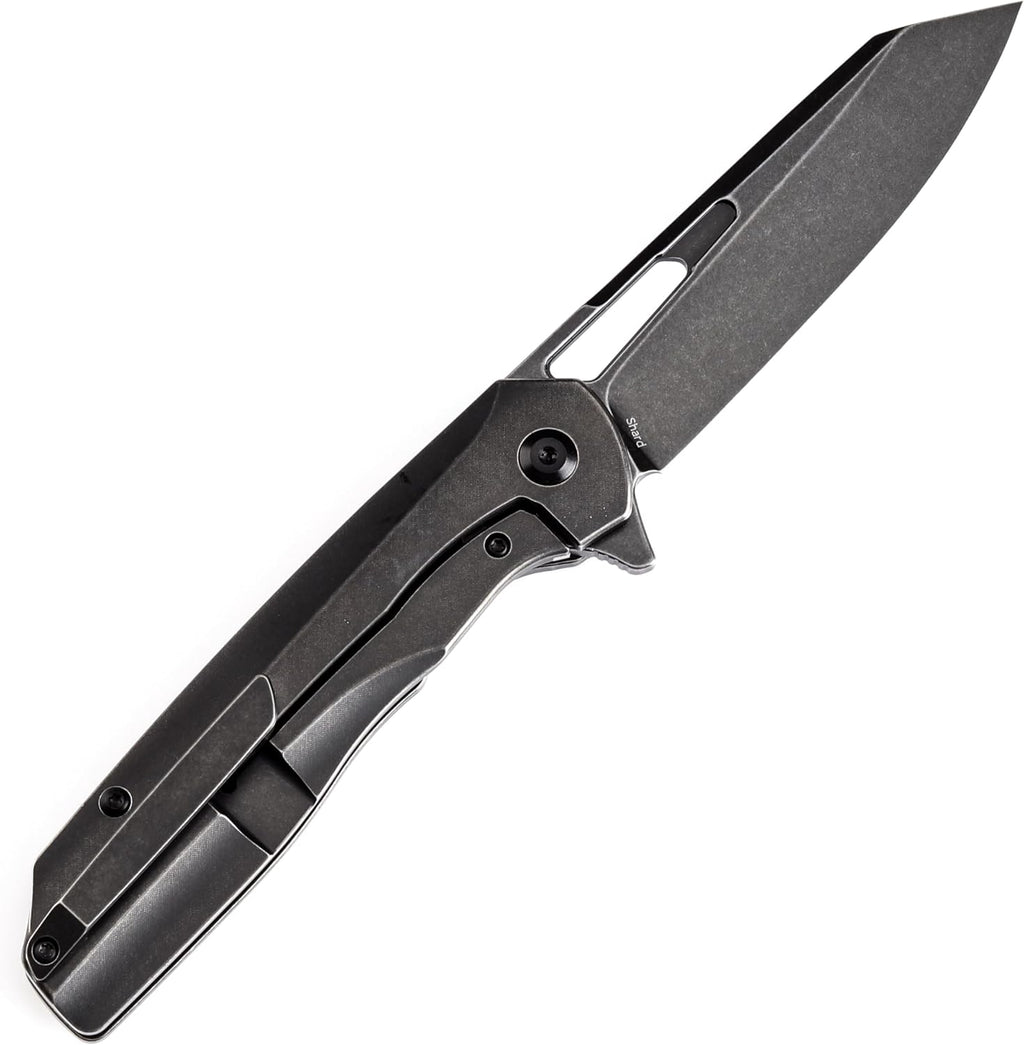 KANSEPT Shard Pocket Folding Knife 3.48'' CPM-S35VN Material with Blackwash Titanium Copper Carbon Fiber Handle Everyday Carry K1006C1