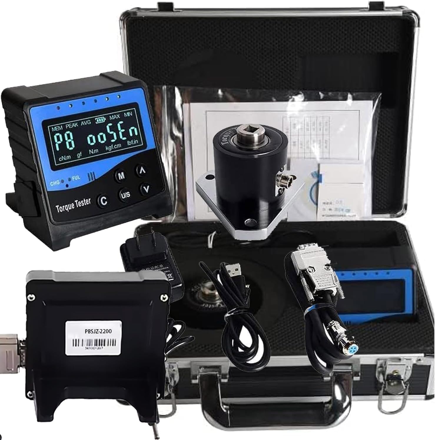 Digital Torque Wrench Calibrator Driver Torque Calibration Equipment With Torque Range 220~2200 N.m 1 Connector Size Accuracy ±1% 2000 Group Data Storage USB Interface