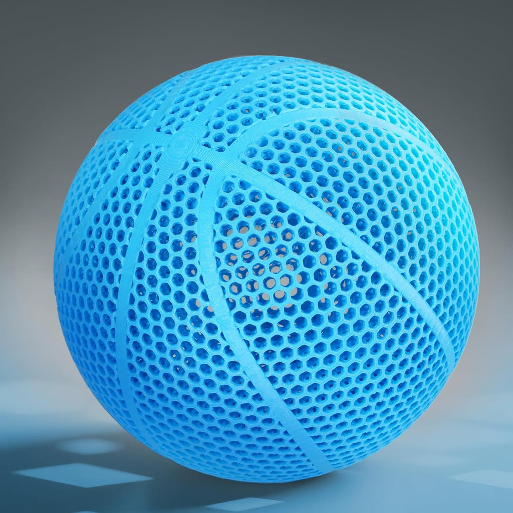 3D Printed Basketball-Airless Basketball,Ultra - Quiet & No Pump Needed,High Bounce,Official Size7,Indoor, Gym & Outdoor Use