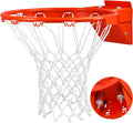 Basketball Rim Replacement, Heavy Duty Breakaway Rim and Net, Universal 18' Professional Double-Spring Solid Steel Backboard Rims Fits In-Ground and Wall-Mounted Basketball Hoops Indoor Outdoor