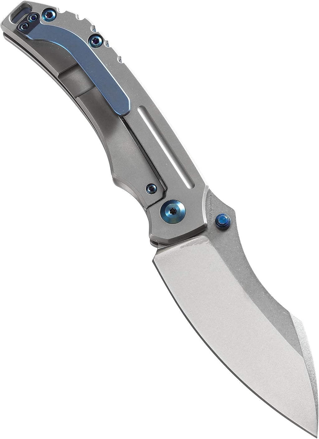 KANSEPT Pelican EDC Camping Pocket Knives for Men 7in Folding Pocket Knives with 3in CPM-S35VN Material and 6AL4V Titanium Handle for Outdoor, Tactical, Survival K1018A3