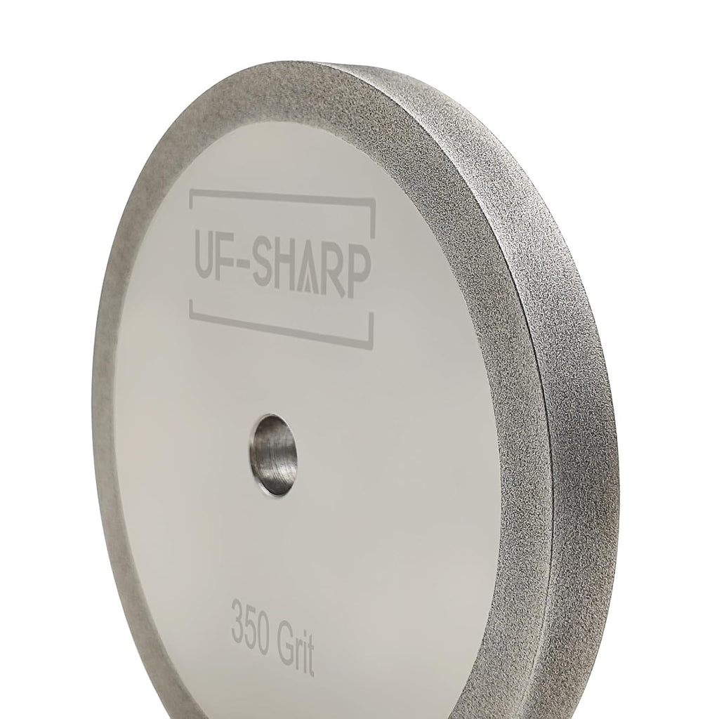 CBN Grinding Wheel for Twice as Sharp, 350 Grit, 5' Dia, 1/2' Thick, 1/2' Arbor