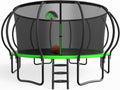 YORIN Tranpoline 10 12 14 15 16 FT Tranpoline for Kids and Adults 1500LBS Recreational Tranpoline with Basketball Hoop, Enclosure Net, Back Yard Heavy Duty Outdoor Pumpkin Tranpolines, ASTM Approved