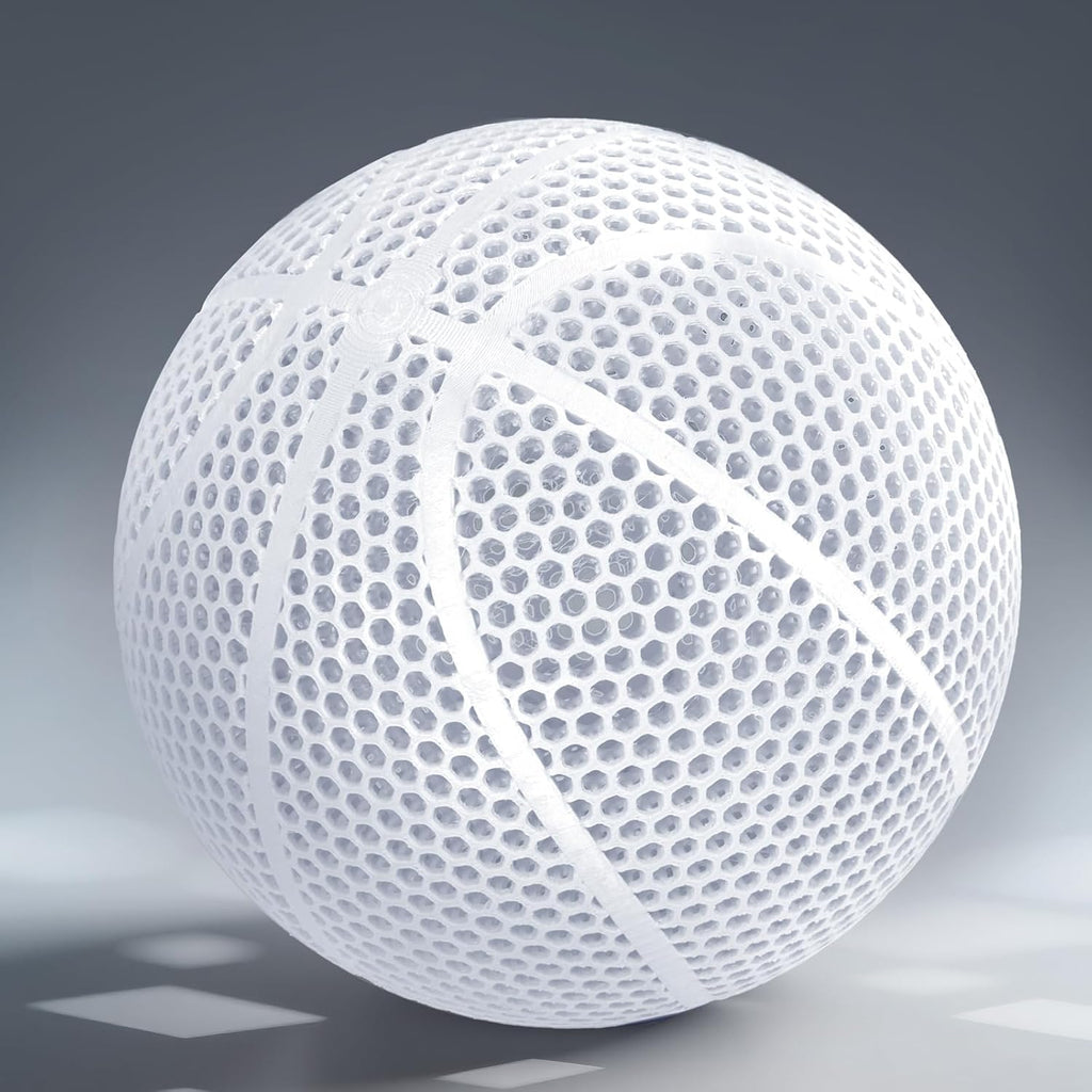 3D Printed Basketball-Airless Basketball,Ultra - Quiet & No Pump Needed,High Bounce,Official Size7,Indoor, Gym & Outdoor Use