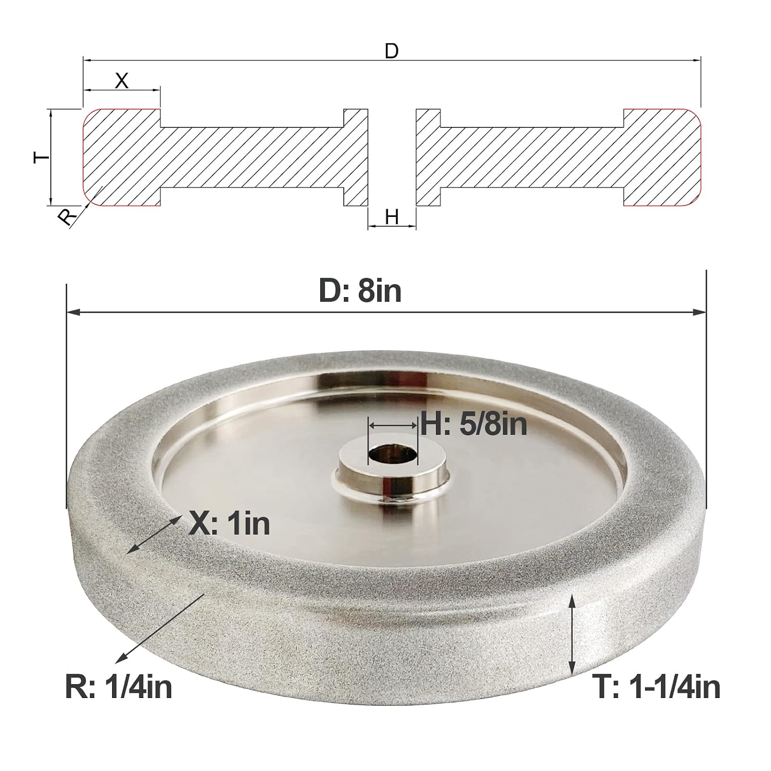 CBN 4 in 1 Grinding Wheel and Lathe Tool Sharpening Jig