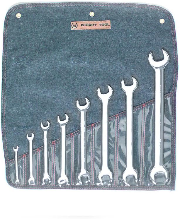Wright Tool 738 Open End Wrench Set, 1/4' - 1-1/4' (8-Piece)