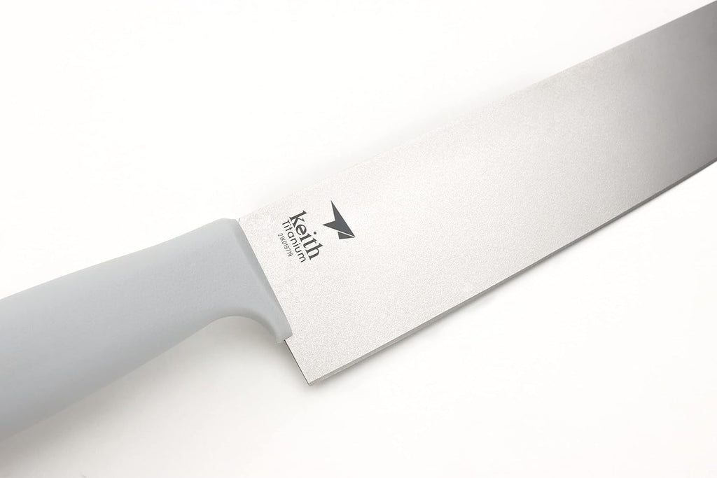 Keith Titanium Ti8743 Ultralight Silver-Titanium-Porcelain Tribrid Kitchen Vegetable Knife
