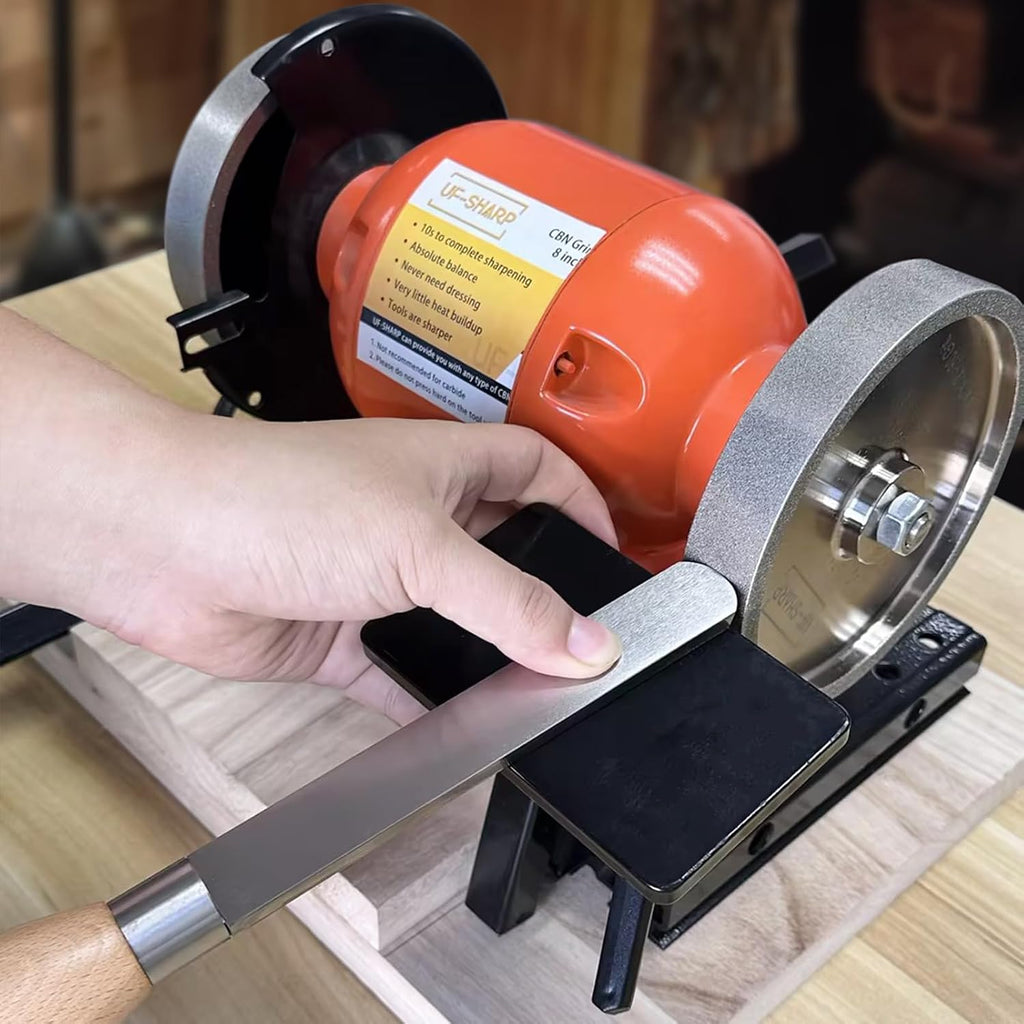 8 inch CBN Grinding Wheel and Lathe Tool Sharpening Jig