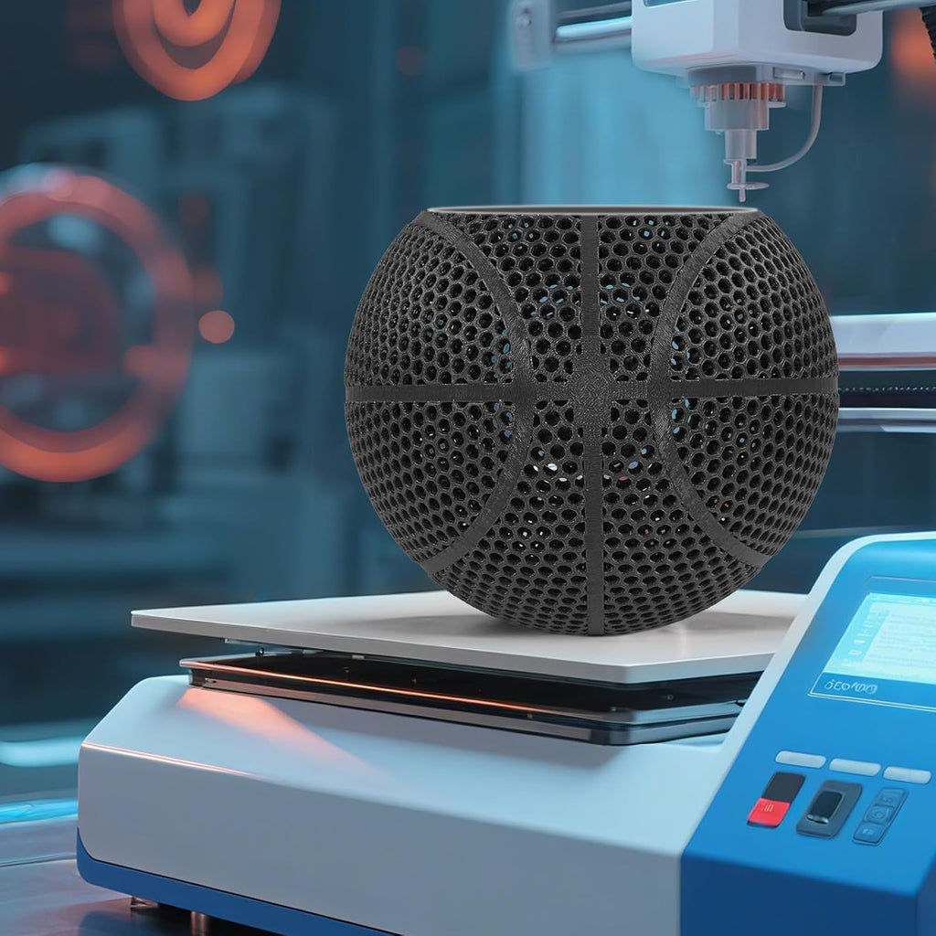 3D Printed Basketball-Airless Basketball,Ultra - Quiet & No Pump Needed,High Bounce,Official Size7,Indoor, Gym & Outdoor Use